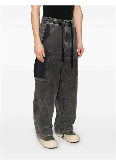 pantaloni cargo uomo neri MAISON MIHARA YASUHIRO | J14PT172BLACK
